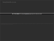 Tablet Screenshot of busyhands.co.za
